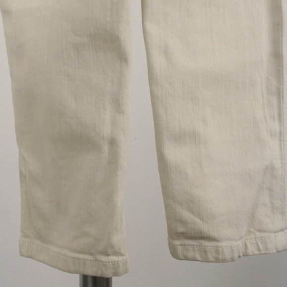 Kate Spade Broome Street Playing Hooky Cream Mid Rise Slim Fit Denim Jeans Sz 26 - Picture 9 of 11